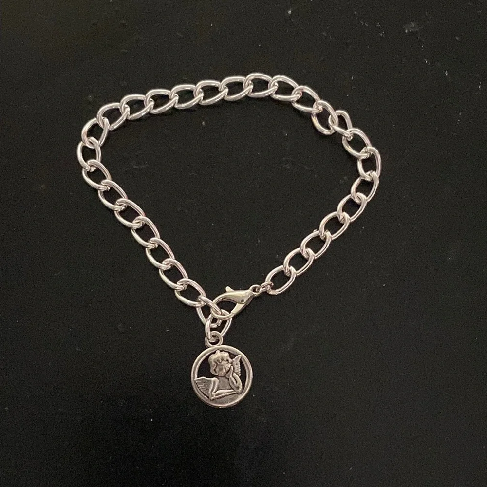 Silver Angel Chain Bracelet Hand Crafted